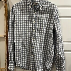 J. Crew Gray Checkered Men's Shirt